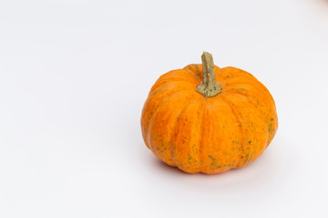 Creative Top view flat lay pumkin composition.