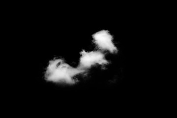 Wall Mural - white cloud with black background