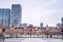 TOKYO, JAPAN - March 25 2019: Tokyo Station In Tokyo, Japan. Open In 1914, A Major A Railway Station Near The Imperial Palace Grounds And Ginza Commercial District