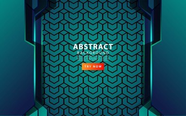 Wall Mural - modern abstract background with green line. vector illustration