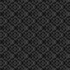  black abstract geometric background, seamless pattern
