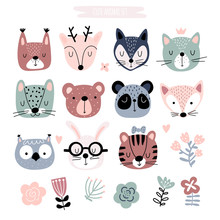 Kids Clipart With Cute Animals
