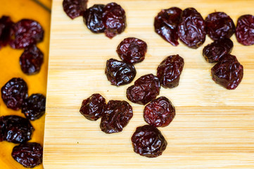 Wall Mural - handmade preparation of treats for traditional Orthodox Christmas - dried fruits, cranberries, honey, nuts