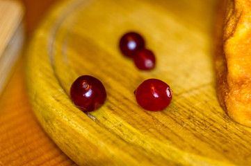 Wall Mural - handmade preparation of treats for traditional Orthodox Christmas - dried fruits, cranberries, honey, nuts