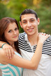 © Andriy Petrenko - Portrait happy young teenage couple outdoor