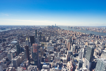 Wall Mural - Manhattan New York City aerial view