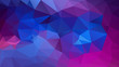 vector abstract irregular polygon background - triangle low poly pattern - vibrant royal blue purple violet fuchsia hot pink magenta color