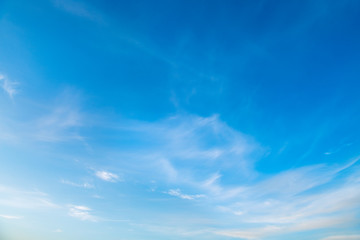 blue sky with white clouds.