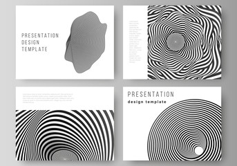 Wall Mural - the minimalistic abstract vector layout of the presentation slides design business templates. abstra