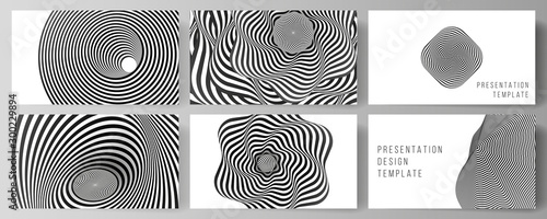 Fotografía The minimalistic abstract vector layout of the presentation slides design business templates
