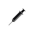© Arif Arisandi - Medical syringe injection icon design isolated on white background. Vector illustration
