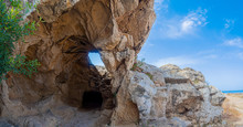 Cyprus. Paphos. Archaeological Open Air Museum. Tombs Of The Kings. Archaeological Park. Excursions To The Excavations Of Nea Paphos. Archaeological Site Of Cyprus. Single Tour To Cyprus. Panorama