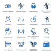 Medical Services & Specialties Icons Set 5 - Blue Series