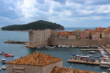 Sticker - Old Port in Dubrovnik