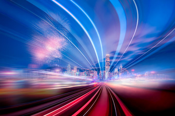 motion speed effect in city