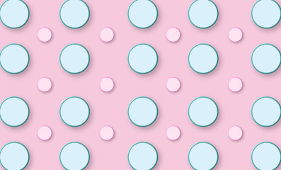 Wall Mural - festival pattern abstract kawaii pattern circle background. soft gradient pastel. concept for weddin