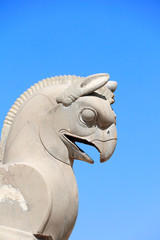 Sticker - Sculpture of griffin in Persepolis, Iran