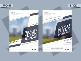 Sticker - Professional business flyer, template layout.