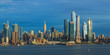 © elena_suvorova - Panoramic view to West Side of Manhattan Skyline from Hamilton Park, Weehawken, across Hudson River.