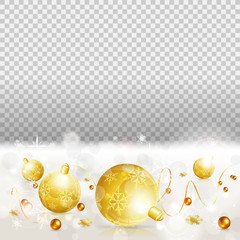 Poster - Christmas Frame with Balls