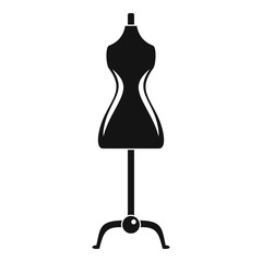 Sticker - Sewing mannequin icon. Simple illustration of sewing mannequin vector icon for web design isolated on white background