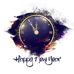 Clock for New Year Celebration.