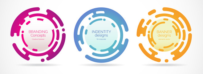 Wall Mural - set web banner for social media, mobile apps, sale banner template, vector illustrations.