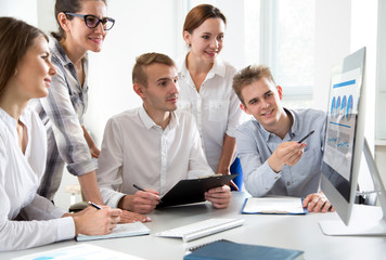 Business people working together in the office