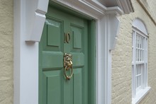 Frontdoor Of English Mansion In London Great Brittain