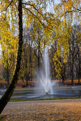  Białostocki Park Planty jesienią, Białystok,  Podlasie, Polska