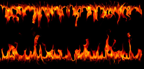 Wall Mural - Hot fire flames