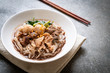 Rice noodle soup with Stewed pork