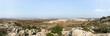 Panoramic view from the place called the Balcony of Israel in the Jewish settlement Peduel to the Samaria region in Benjamin and Israel in the distance