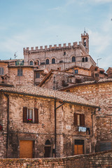 Wall Mural - streets of gubbio italy