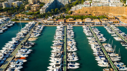 Canvas Print - Puerto portals port in Mallorca, Spain