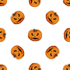 Illustration on theme big colored pattern Halloween