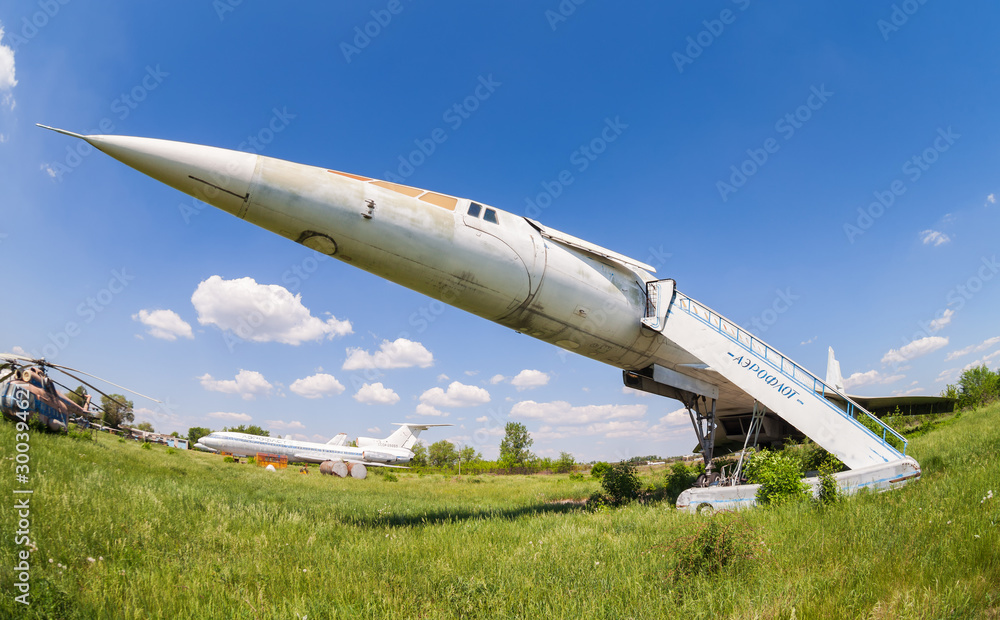 Tupolev Tu-144 plane was the first in the world commercial supersonic ...
