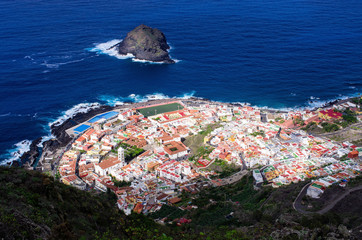 Sticker - Garachico town on Tenerife, Spain