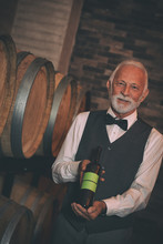 Sommelier With Wine