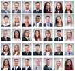 © ASDF - collage of portraits of successful young businessmen