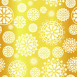 © BeatrizPascual - Geometrical White Circles and Stars on a golden background Seamless Pattern, for Celebration, Christmas, Party,