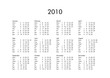 Calendar of year 2010