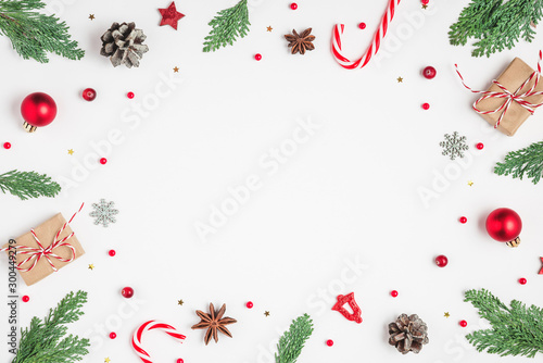 Cuadros en Lienzo Christmas or Happy New Year composition