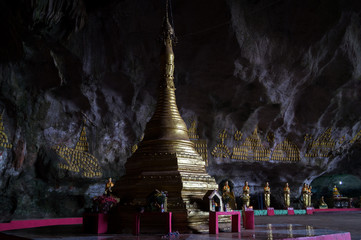 buddhist temple in a cave