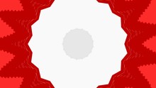 Artistic Red White Decorative Seamless Loop Mandala