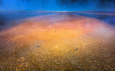 Poster - Detail of the Grand Prismatic Spring. Yellowstone National Park, Wyoming