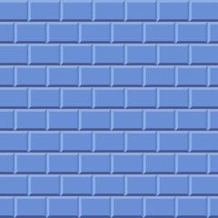 Wall Mural - blue brick tile wallpaper background vector