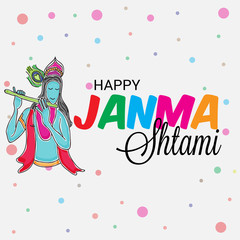 Poster - Happy Janmashtami