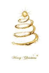 Wall Mural - merry christmas seasonal greeting card