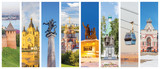Fototapeta Do pokoju - Photo collage, postcard with photos of Nizhny Novgorod
